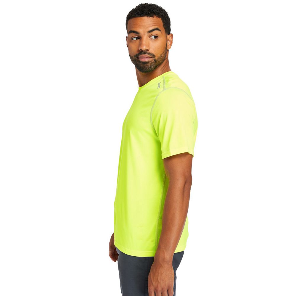 Camisetas Timberland Argentina Hombre - Pro® Wicking Good Sport Short Sleeve - Verde - SZDVXC-350